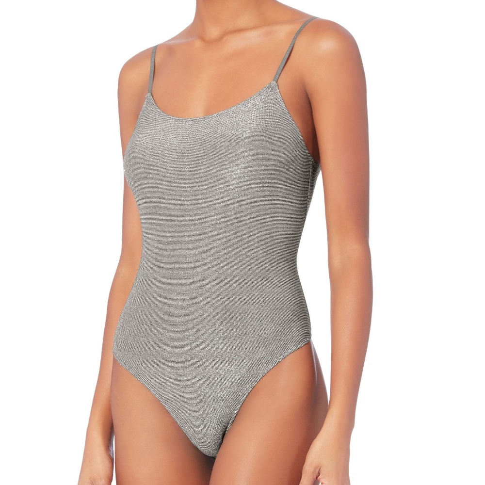 NWT Only Hearts Second Skin Metallic Bodysuit
